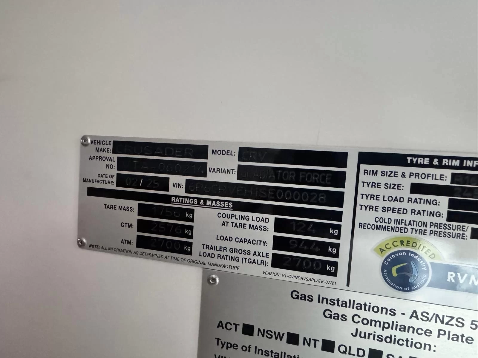 MY25 CRV Gladiator Force