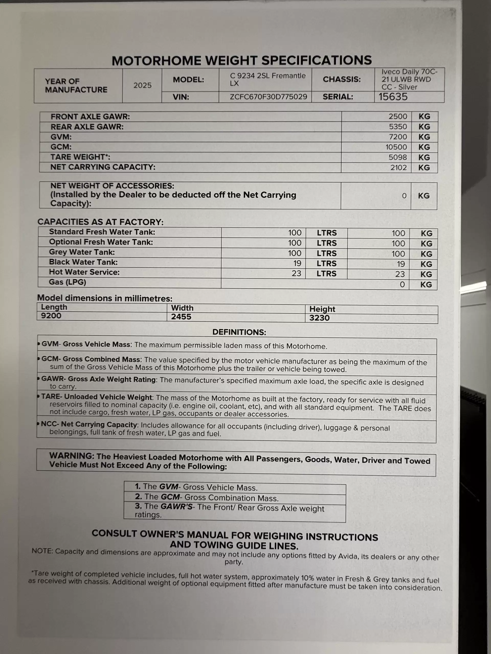Fremantle LX C 9234 2SL