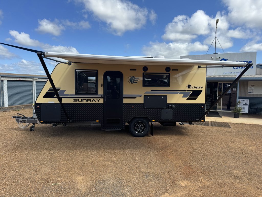 NEW 2025 SUPREME ECLIPSE SUNRAY CARAVAN 1 AXLE