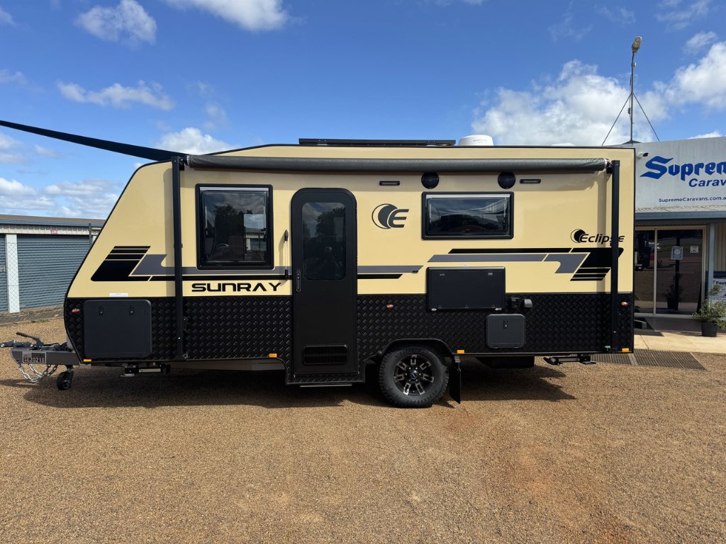 NEW 2025 SUPREME ECLIPSE SUNRAY CARAVAN 1 AXLE