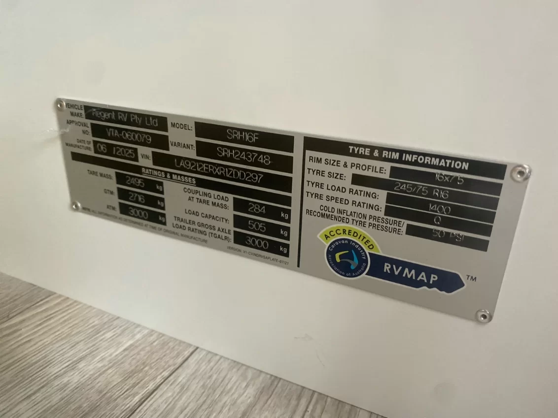 NEW 2025 SNOWY RIVER SRH16F 1 BUNK caravan