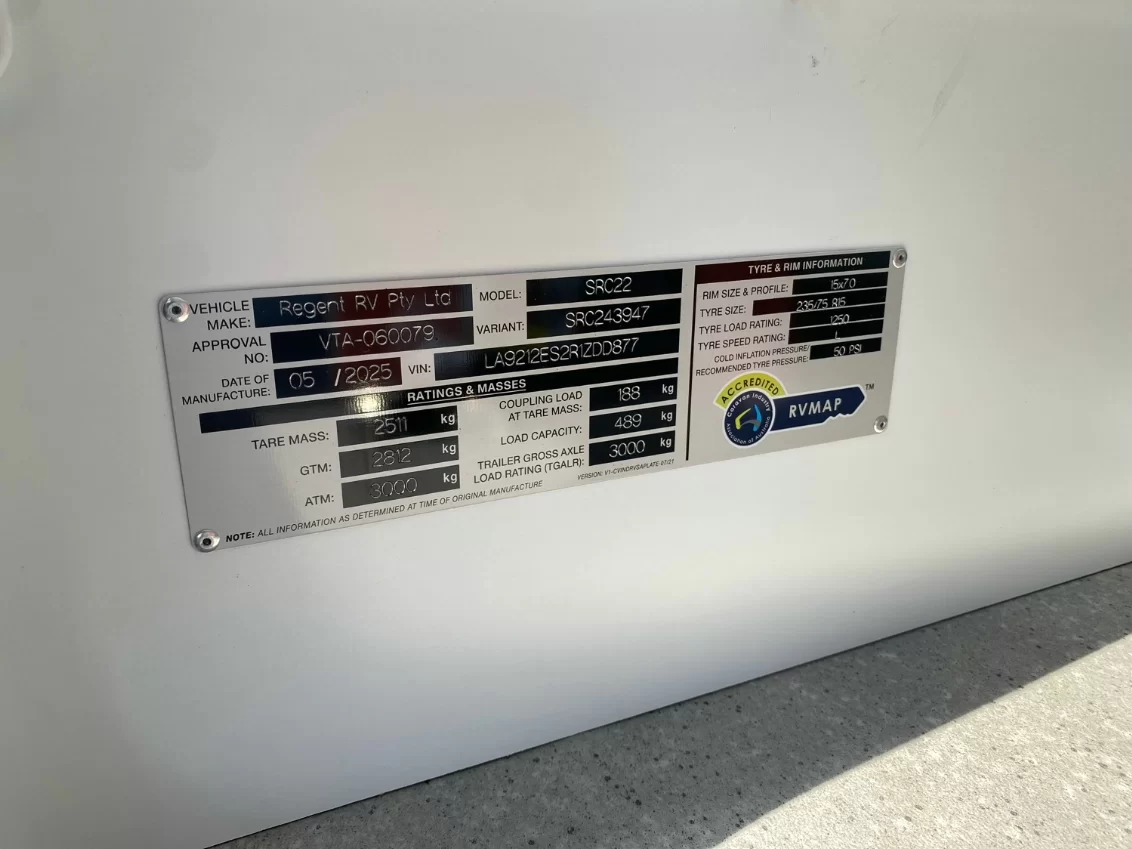 NEW 2025 SNOWY RIVER SRC22 caravan