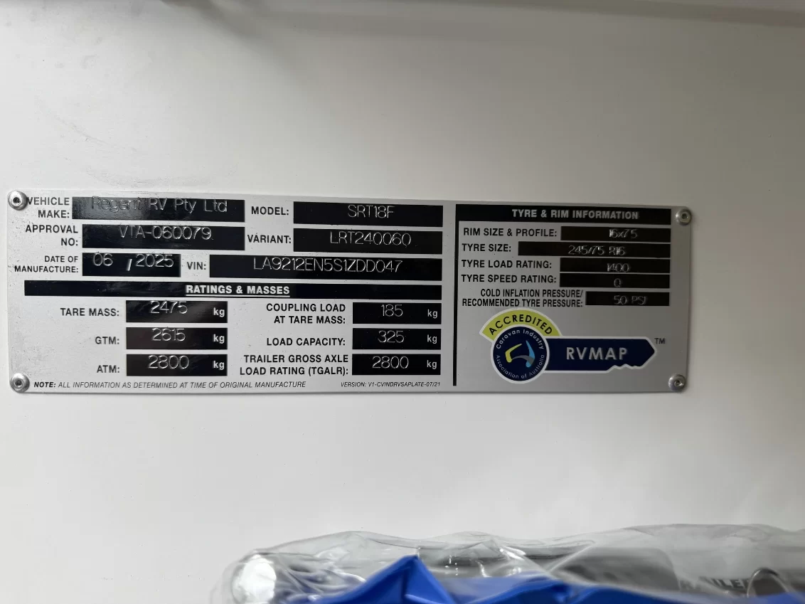 NEW 2025 SNOWY RIVER SRT18F 2 BUNKS caravan