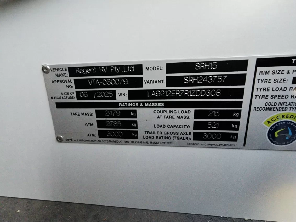 NEW 2025 SNOWY RIVER SRH15 caravan