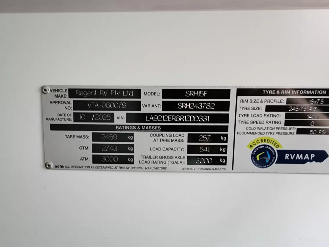 NEW 2025 SNOWY RIVER SRH15F 2BUNKS caravan
