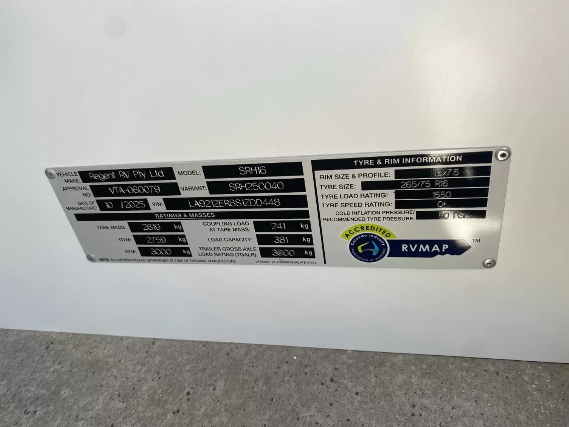 NEW 2025 SNOWY RIVER SRH16 caravan