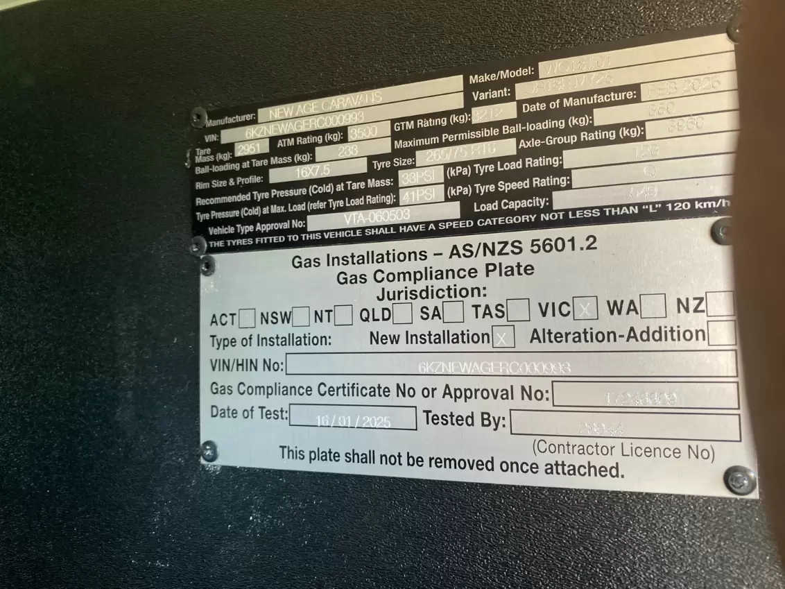 NEW 2025 NEW AGE CARAVANS DESERT ROSE