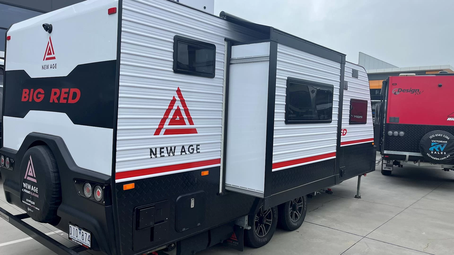 USED 2022 NEW AGE BIG RED SLIDE-OUT caravan