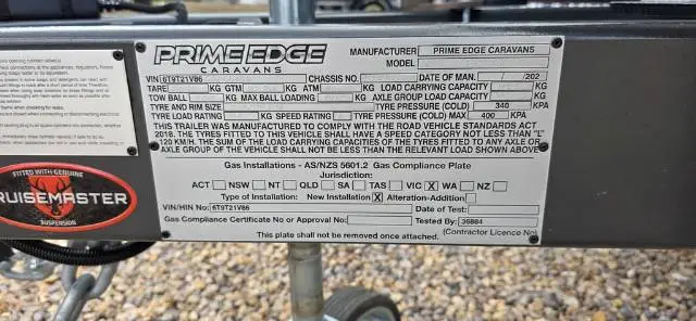 NEW 2025 PRIME EDGE CARAVANS WARRIOR 196