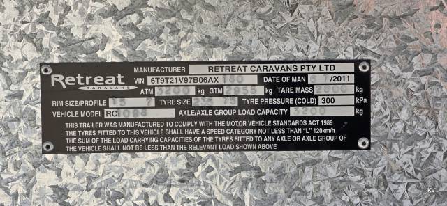 USED 2011 RETREAT MAGNETIC CARAVAN 2 AXLE