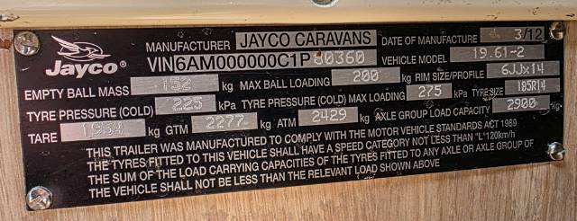 USED 2012 JAYCO STARCRAFT CARAVAN 2 AXLE