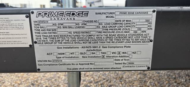 NEW 2026 PRIME EDGE CARAVANS ODYSSEY 21’6″ FAMILY OFF ROAD CARAVAN 2 AXLE