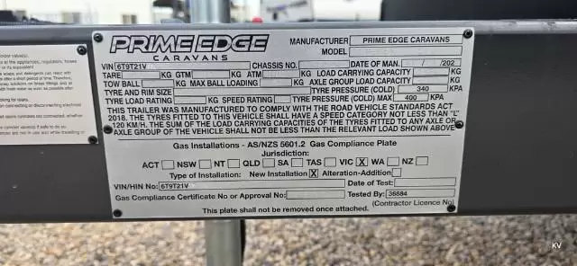 NEW 2026 PRIME EDGE CARAVANS ODYSSEY 21’6″ FAMILY