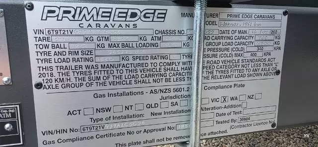 NEW 2026 PRIME EDGE CARAVANS WARRIOR 196