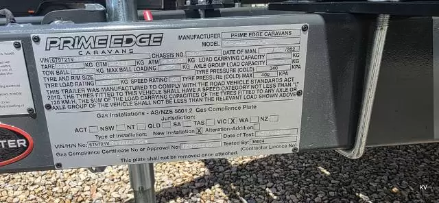 NEW 2026 PRIME EDGE CARAVANS ODYSSEY 19’6″