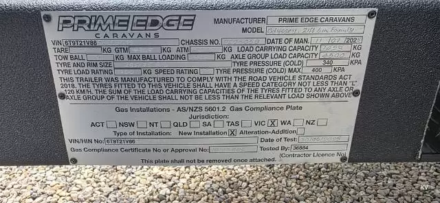 USED 2025 PRIME EDGE CARAVANS ODYSSEY 21’6″ BUNKS X 2