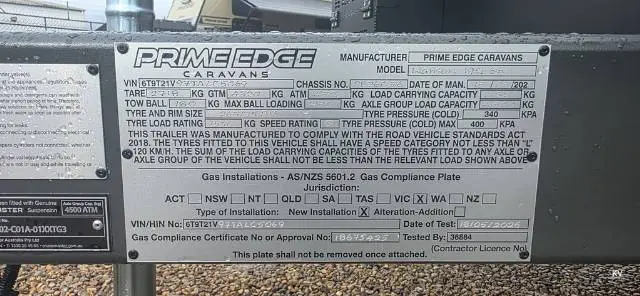 NEW 2026 PRIME EDGE CARAVANS WARRIOR 196 F2