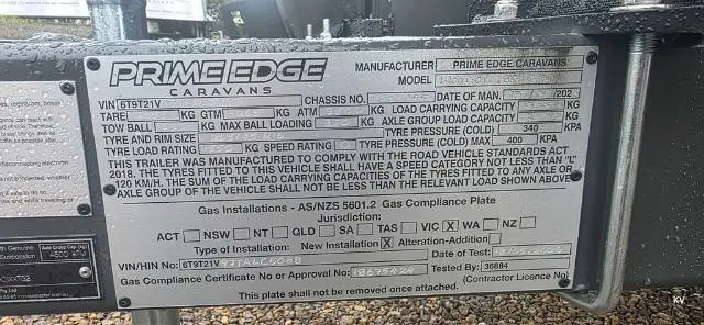 NEW 2026 PRIME EDGE CARAVANS WARRIOR 186 MD