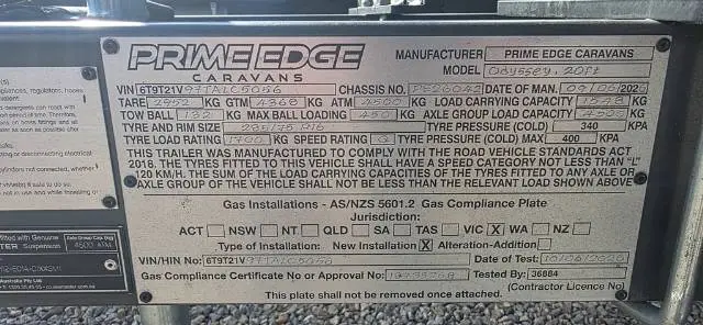 USED 2026 PRIME EDGE CARAVANS ODYSSEY 20 RD