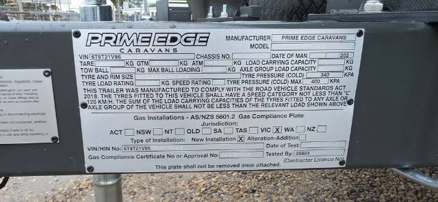 NEW 2025 PRIME EDGE CARAVANS ODYSSEY 20’8′ OFF ROAD CARAVAN 2 AXLE