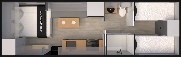 22.6 Rear Bunk Floorplan