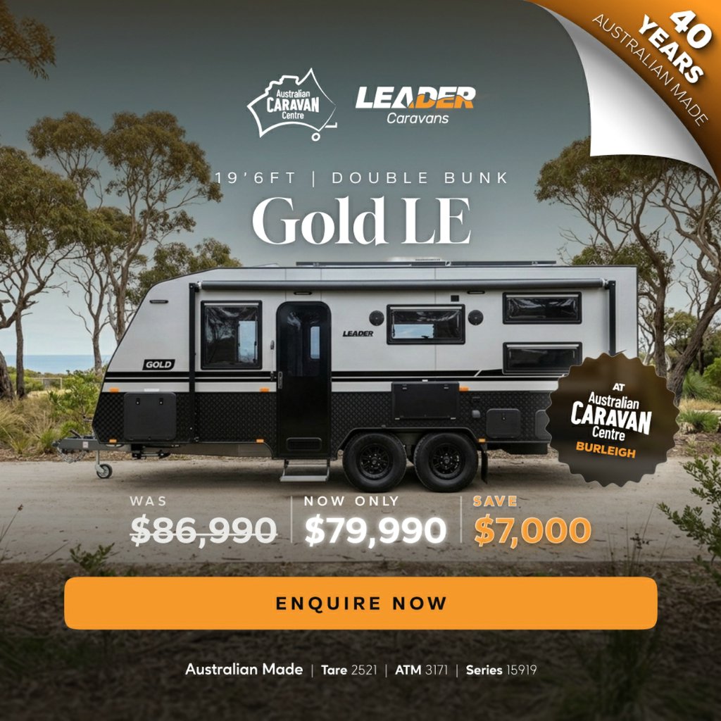 NEW 2025 LEADER CARAVANS GOLD LE