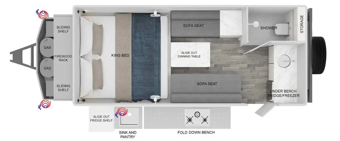 2026 Nirvana 16 A Pop Top, Floorplan
