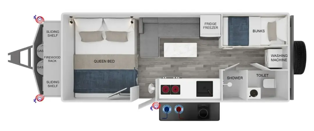 Elysium 19'6 Family floorplan