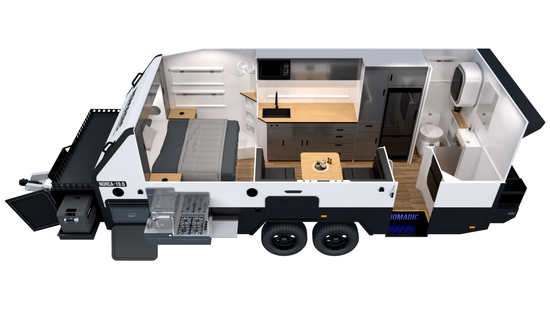 NORCA-19.6 COUPLES with Cruisemaster suspension floorplan
