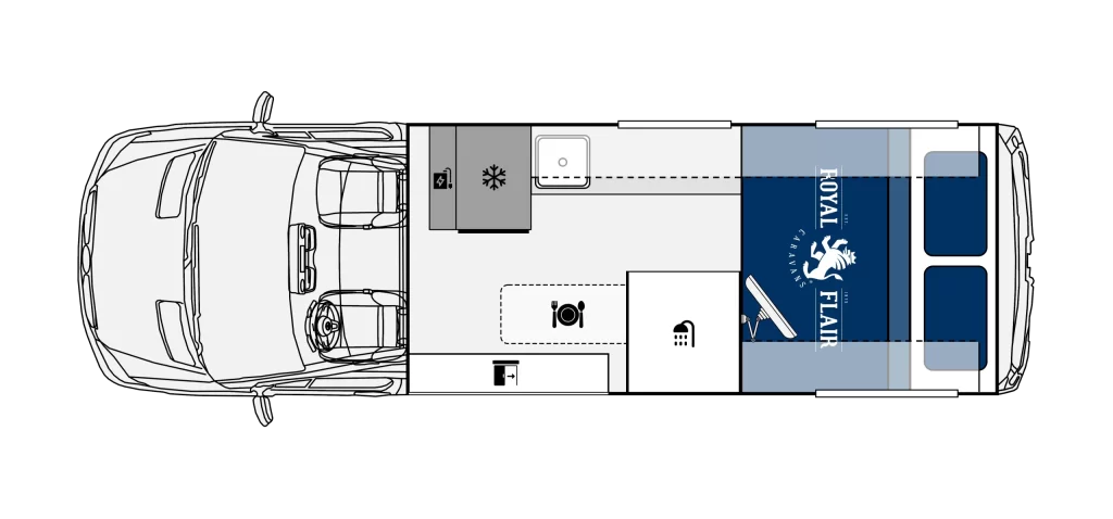 RV Campervan floorplan