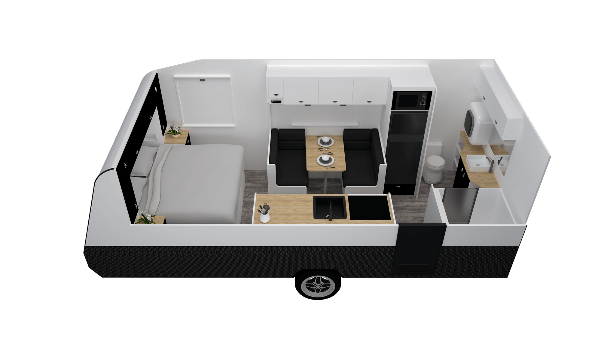 Allion 18’5 Rear Door floorplan