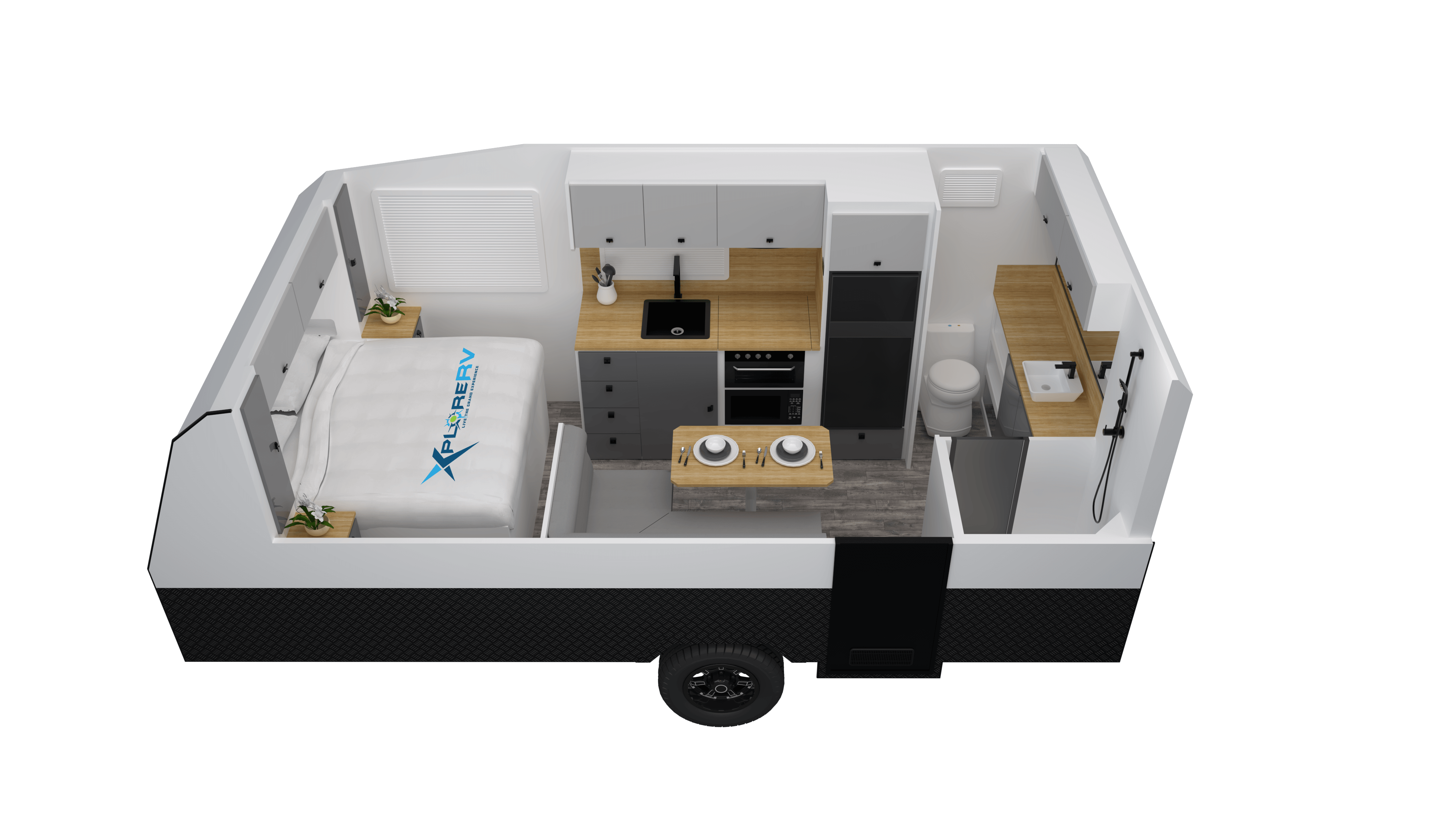 Adventure 17.6FT Couple Van floorplan