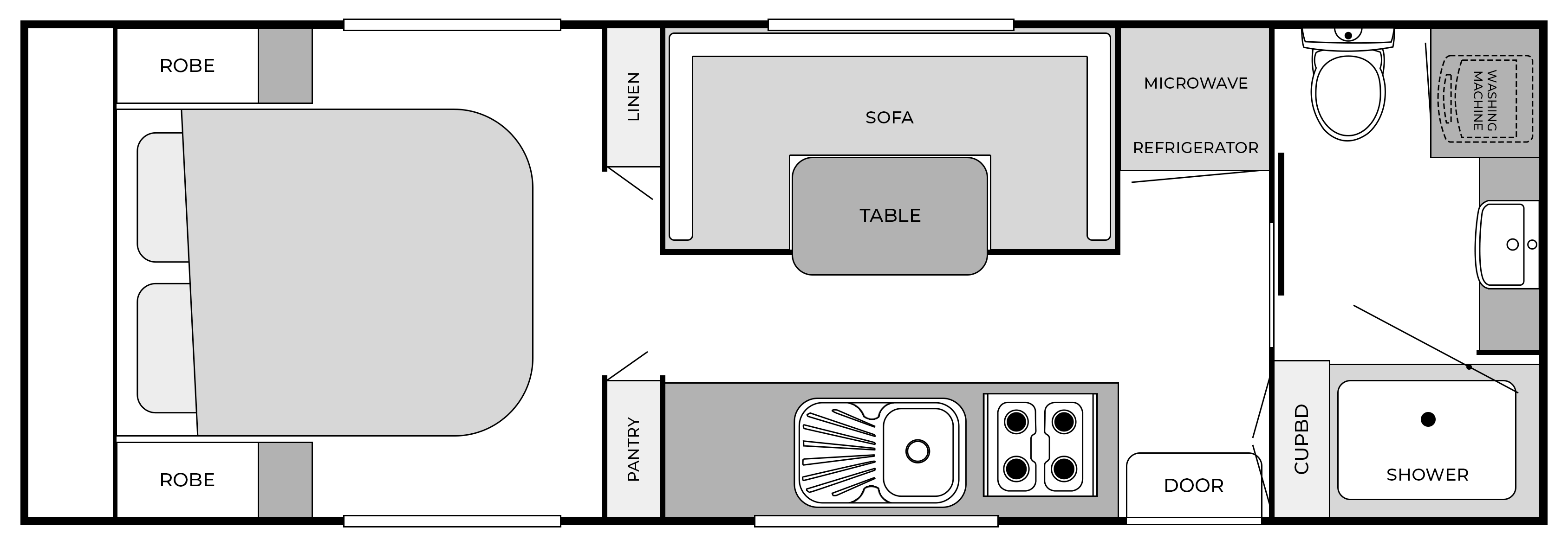 21'6FT Side Club (VIC2160SC) floorplan