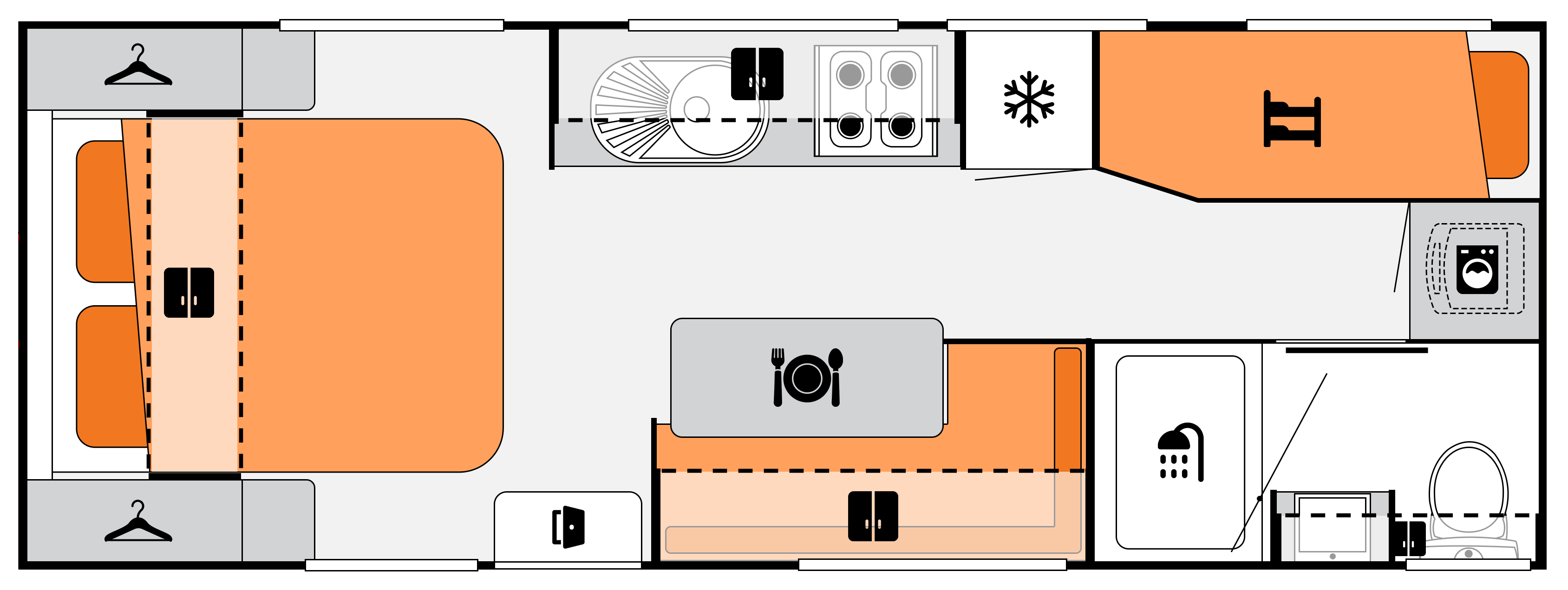 21' Family Bunk floorplan