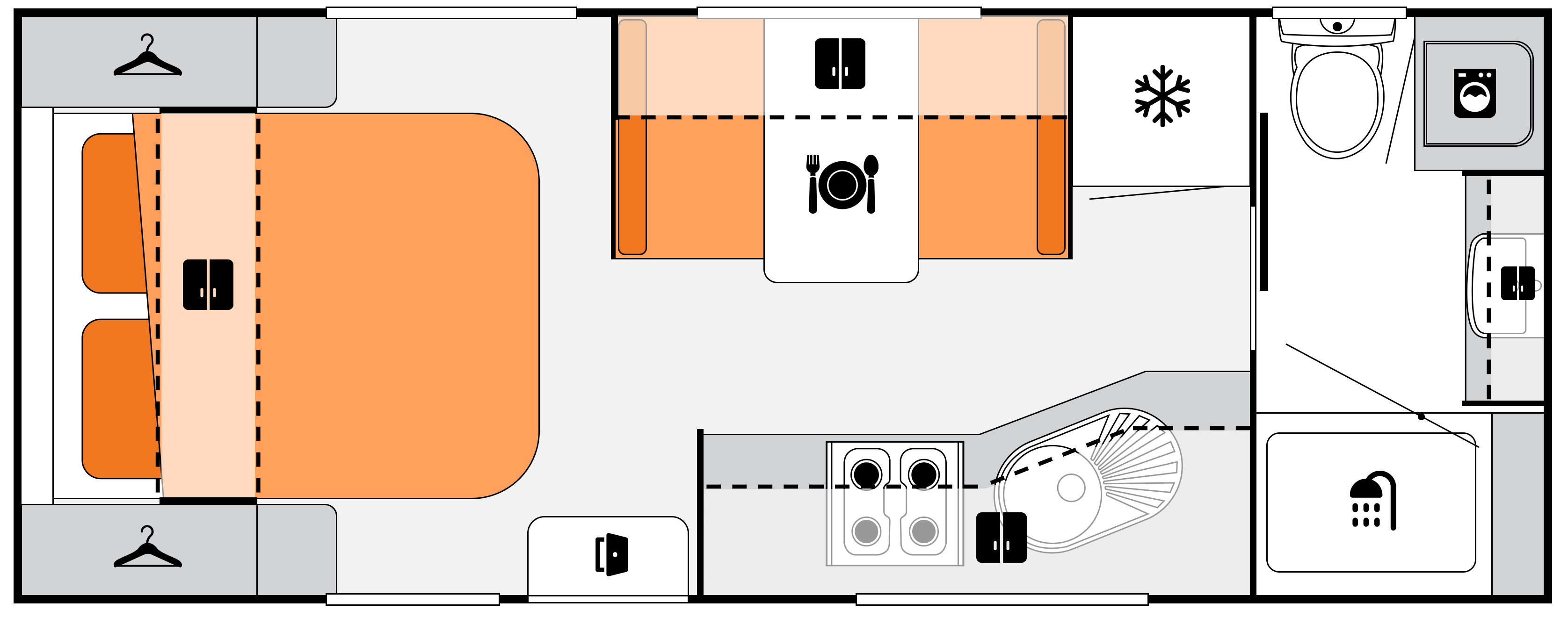 19'6 Front Door floorplan