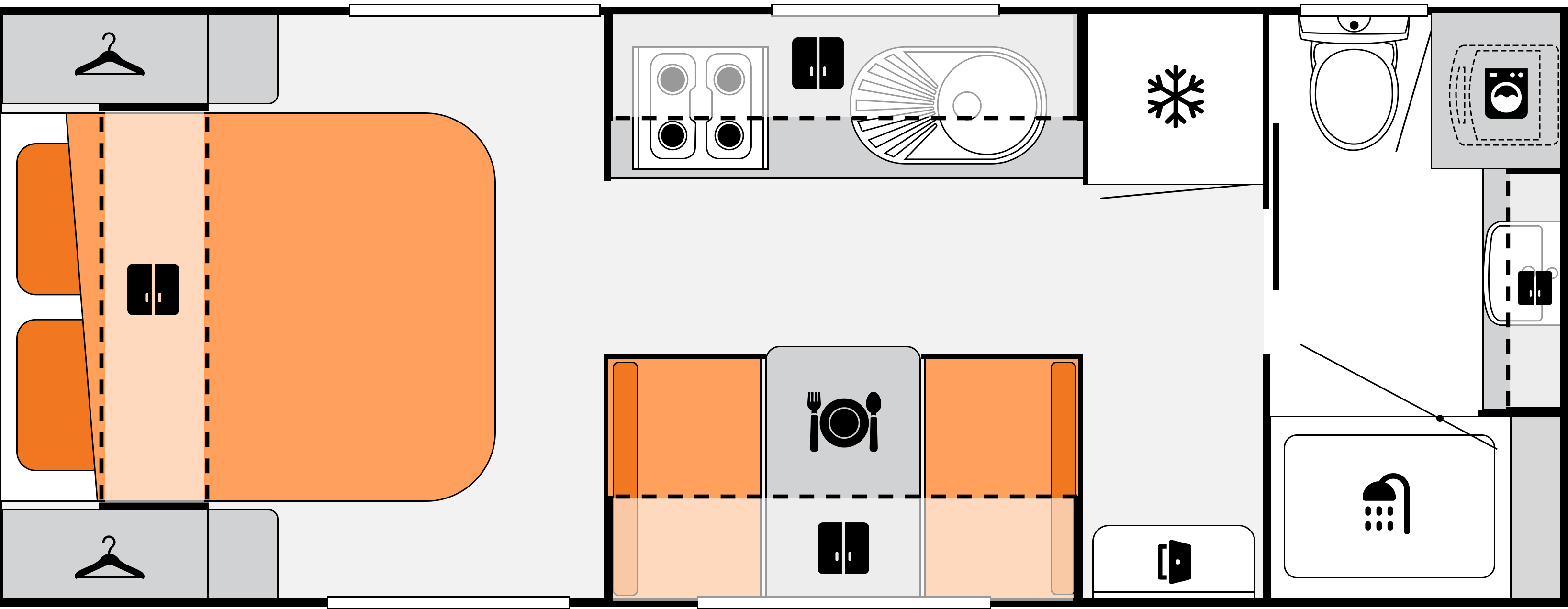 19'6 Rear Door floorplan