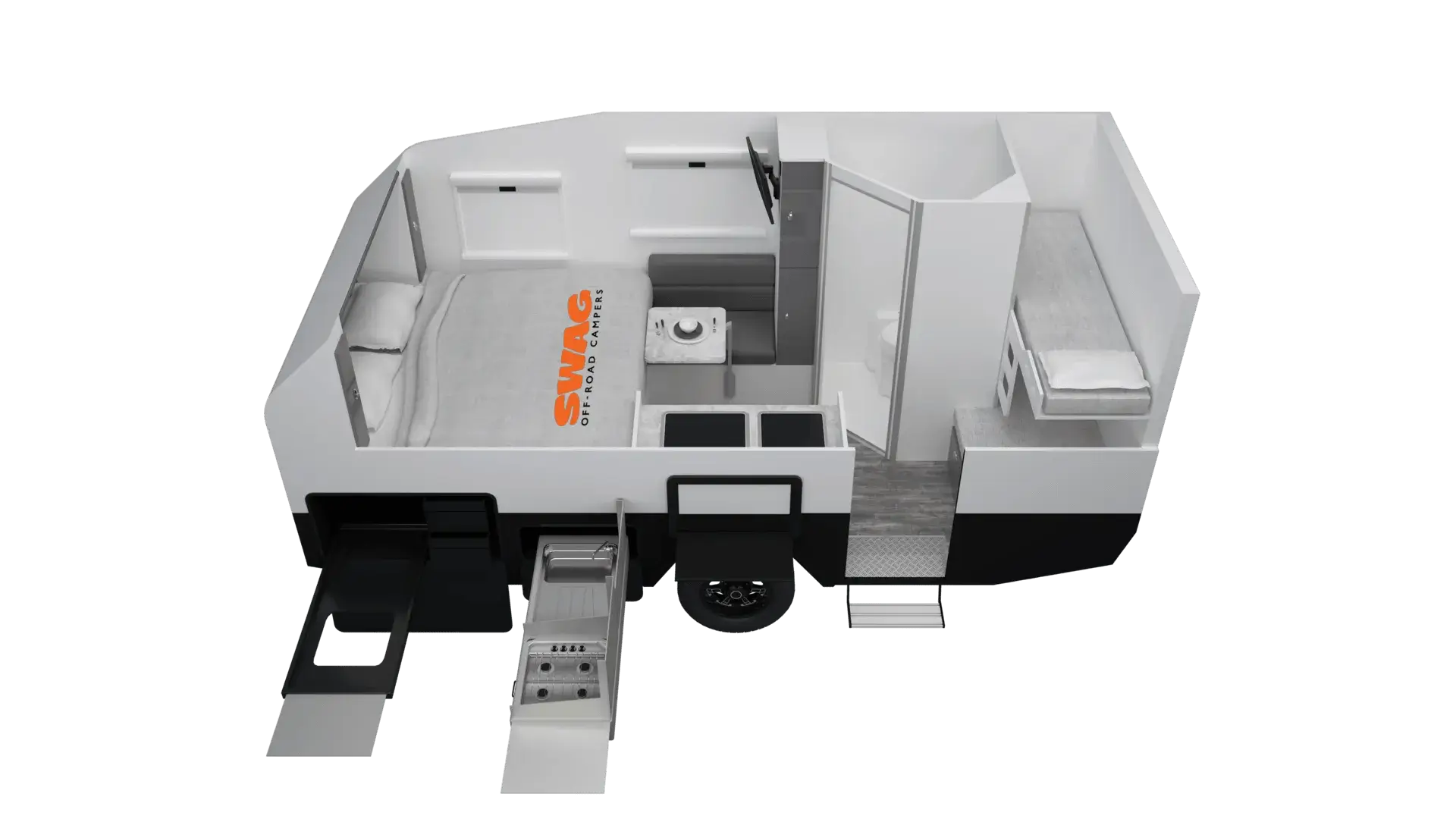 SCT16 Off-Road Hybrid Caravan Family 4B floorplan