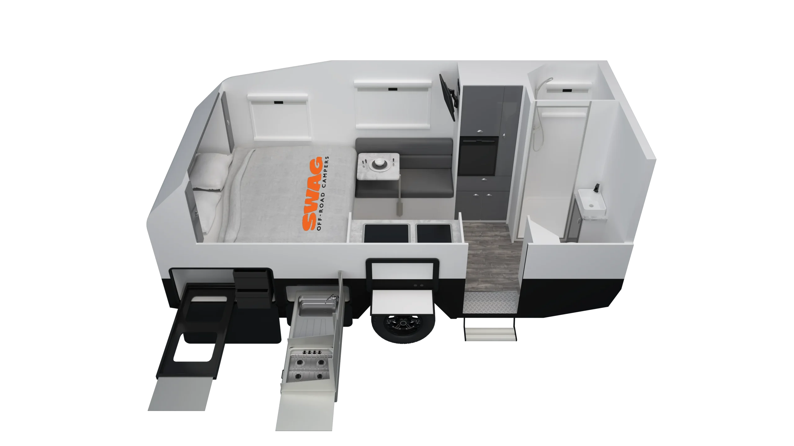 SCT16 Off-Road Hybrid Caravan Couples floorplan