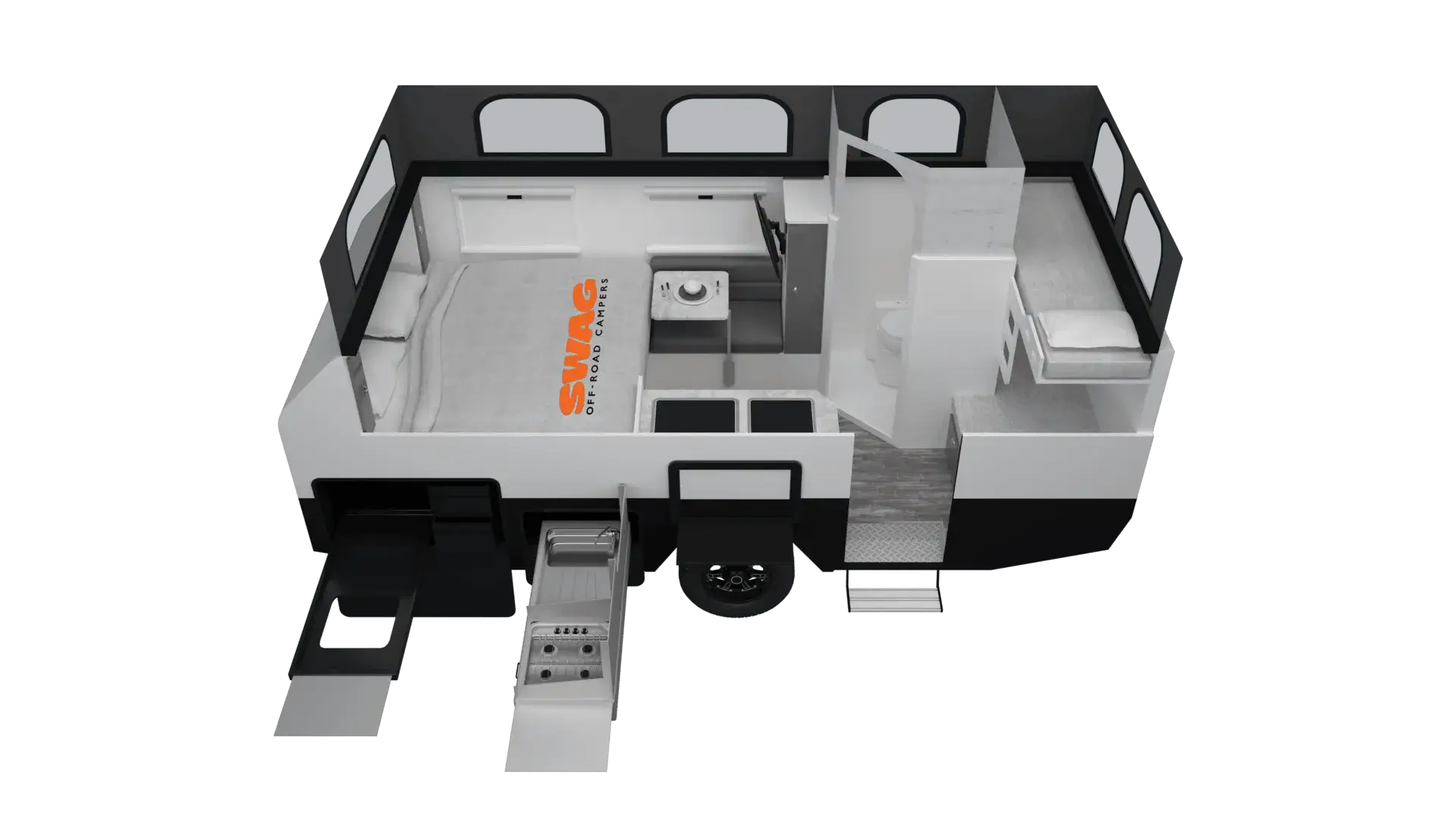 SCT16 Off-Road Hybrid Pop-Top Family 4B floorplan