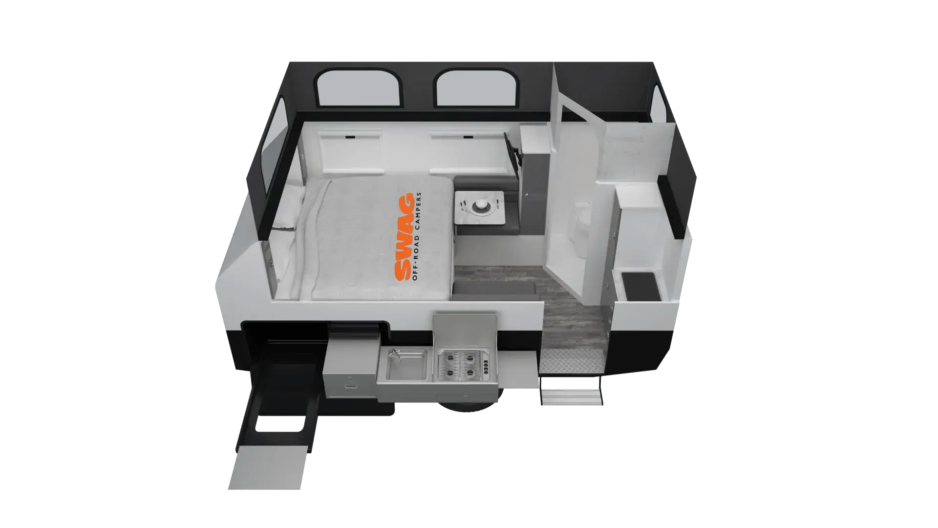 SCT13 Off-Road Hybrid Pop-Top Couples (Cafe) floorplan