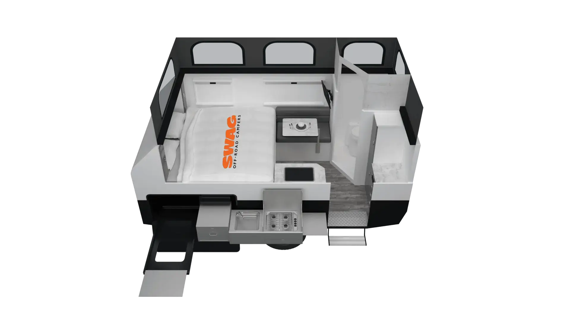 SCT13 Off-Road Hybrid Pop-Top Couples floorplan