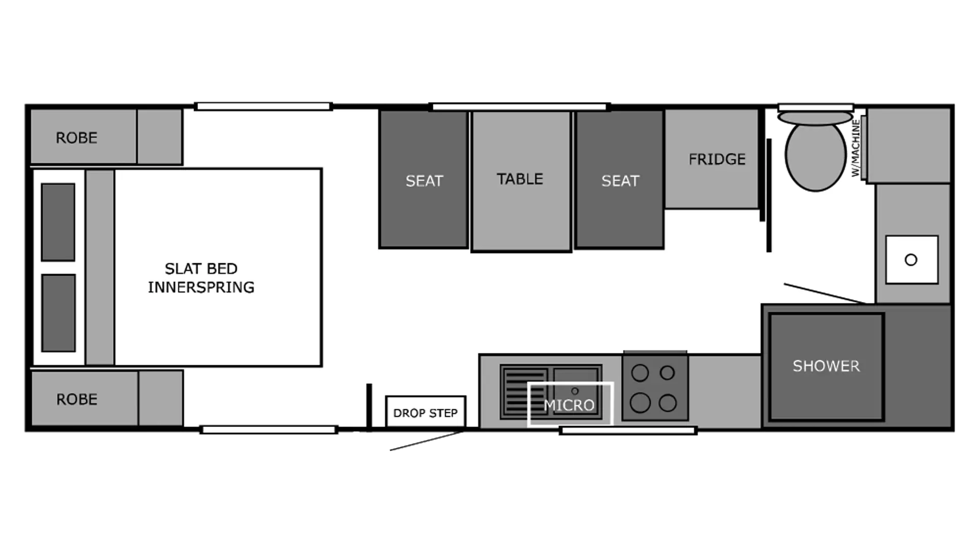 Montreal 20'-1 On Road floorplan