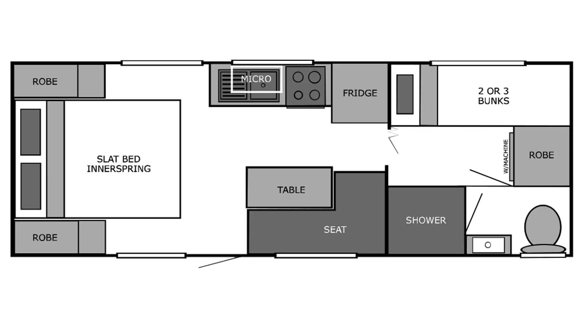 Orlando 21'-3 On Road floorplan