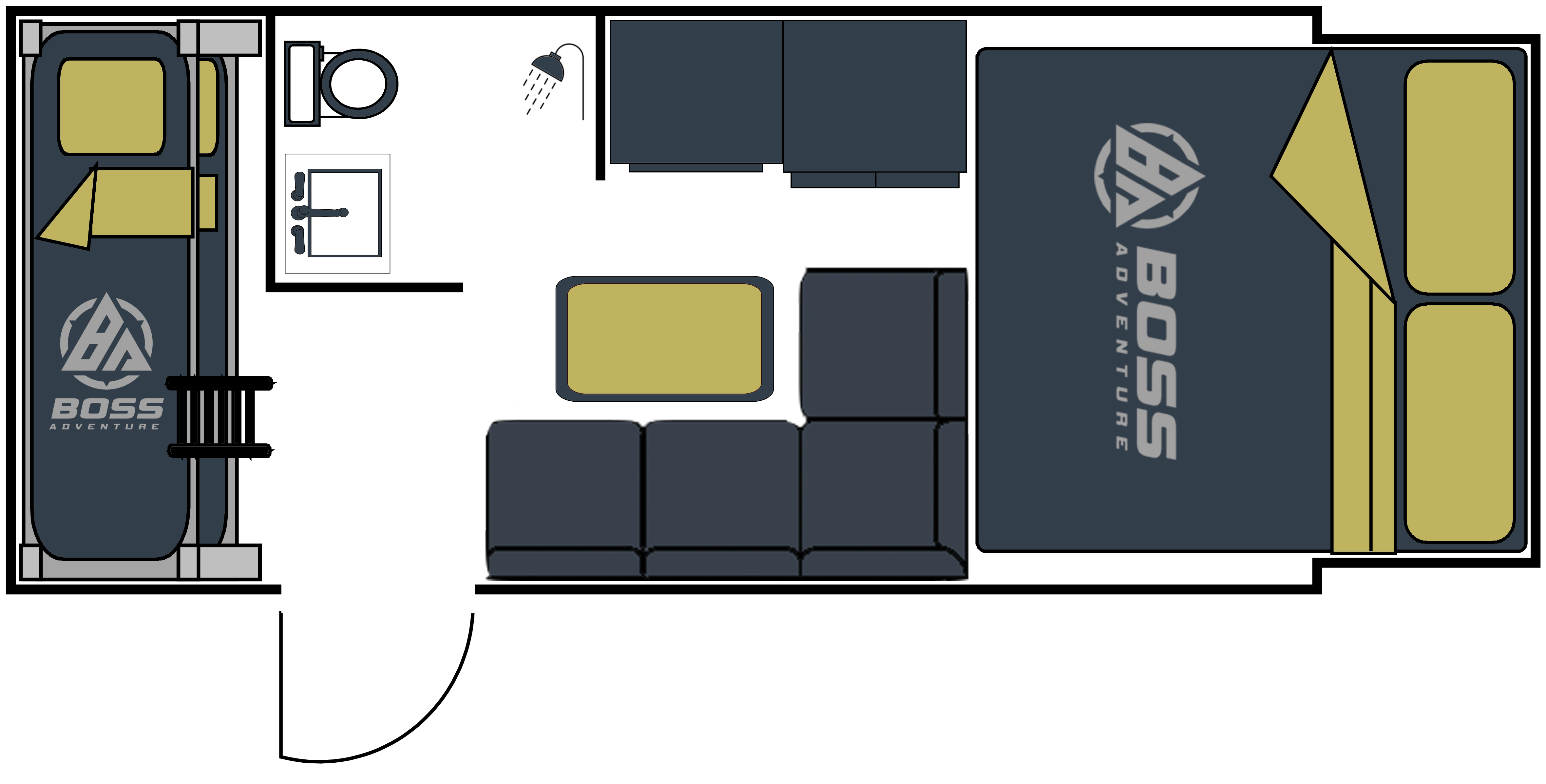 BOSS Pilbara 15L floorplan