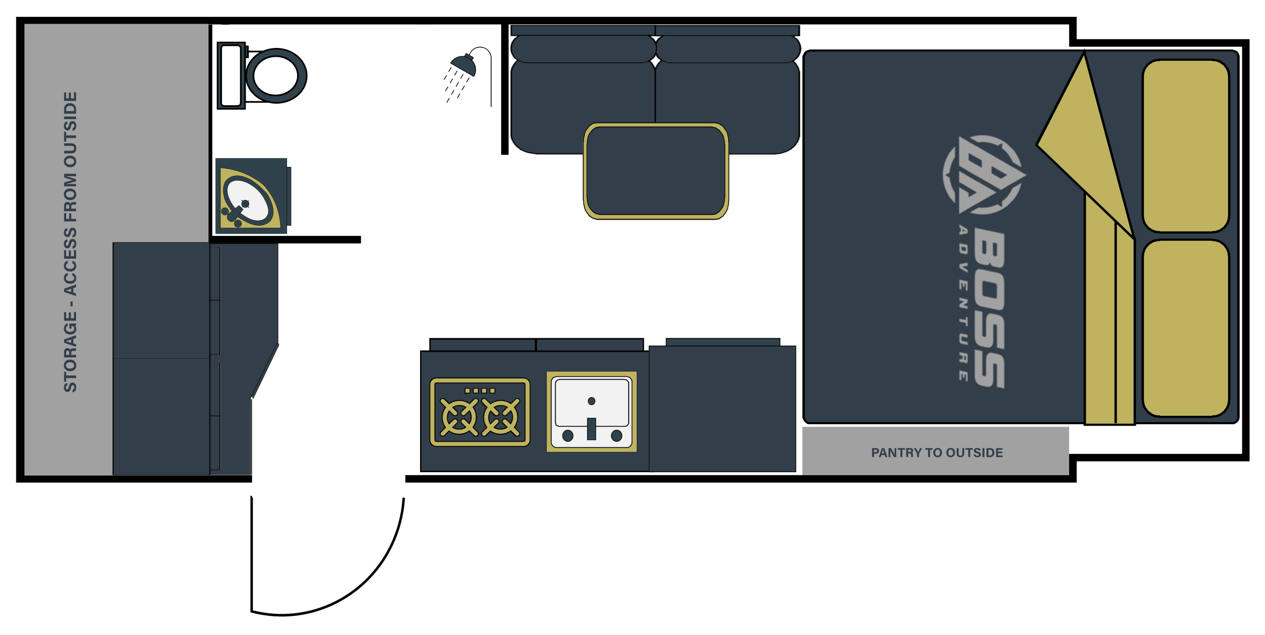 BOSS Pilbara 15S+ floorplan