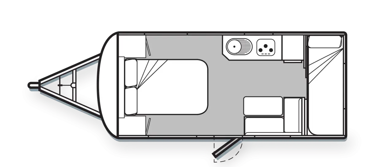 555-4 Bunk floorplan