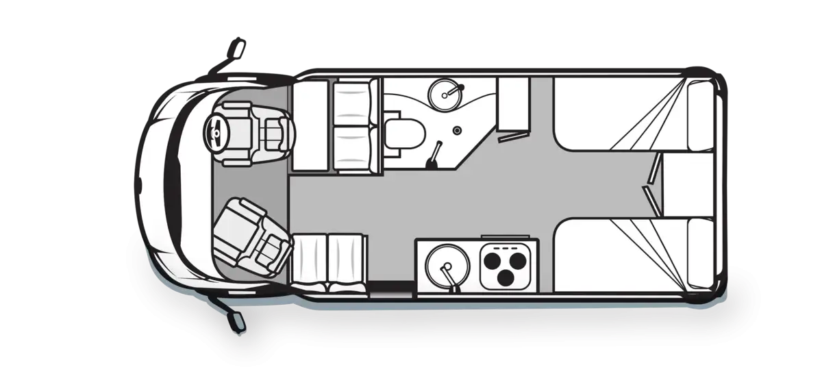 Ovation M6 B Class floorplan