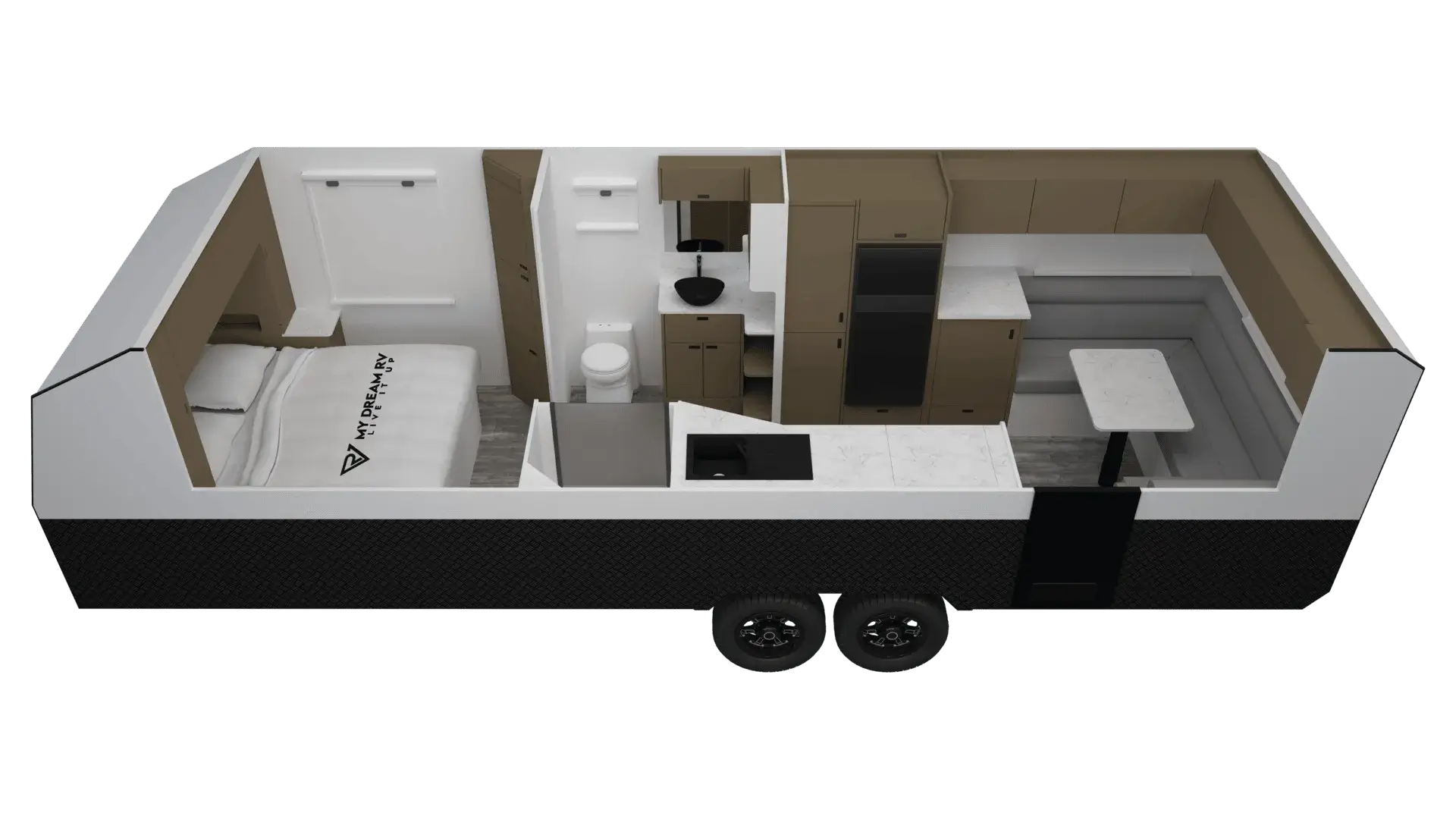 My Dream 23' Centre Ensuite Tandem Van (Off Road) floorplan