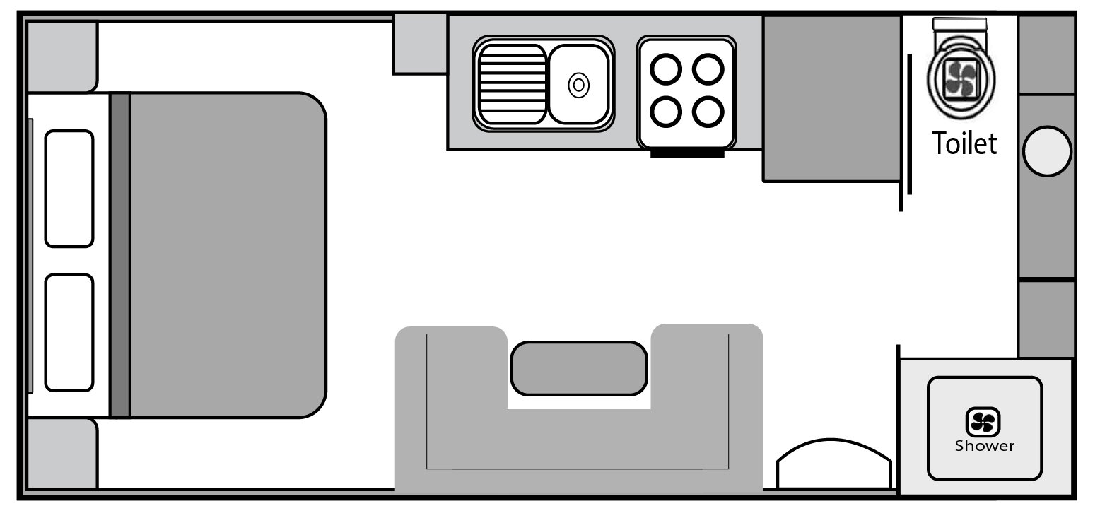 21’6 Doorside Kitchen Rear Club Lounge floorplan