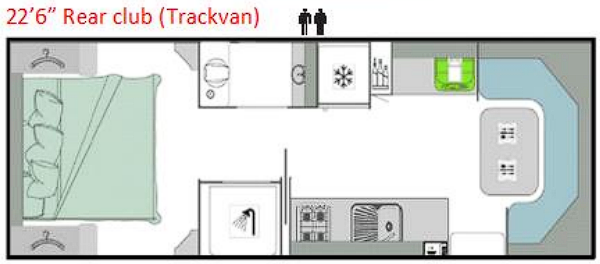 22’6 Rear Club floorplan